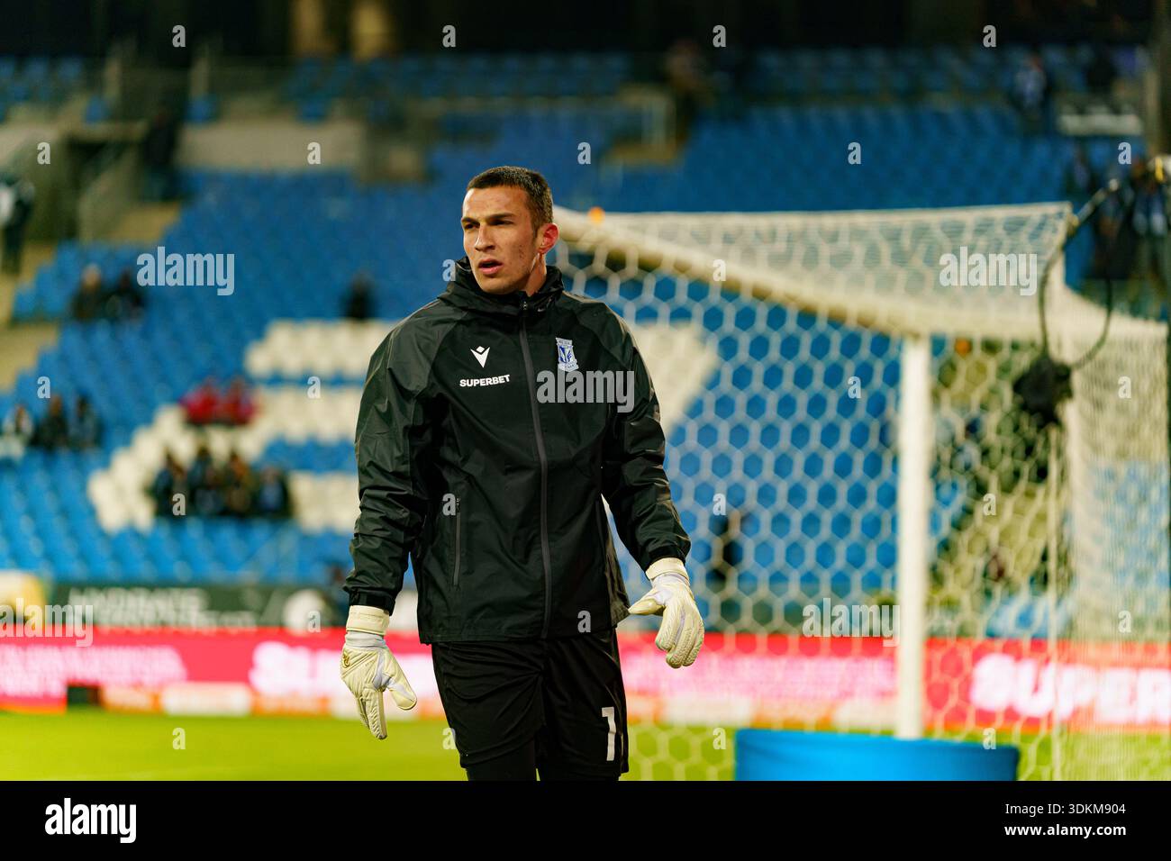 Plamen Andreev seen during PKO BP Ekstraklasa  game between teams of  Lech Poznan and Lechia Gdansk (Kazimierz Koper/Ball Raw Images) Stock Photo