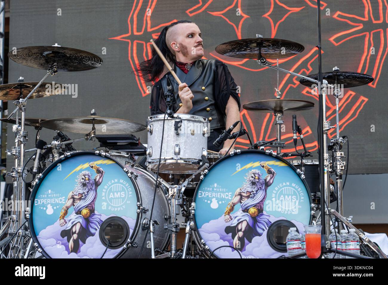 John Alfredsson of Avatar performs during the ShipRocked cruise on ...