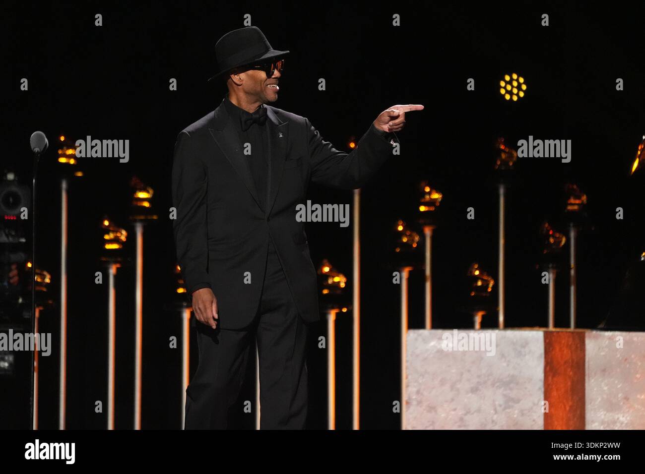 Jimmy Jam speaks during the 68th annual Grammy Awards on Sunday, Feb. 1 ...