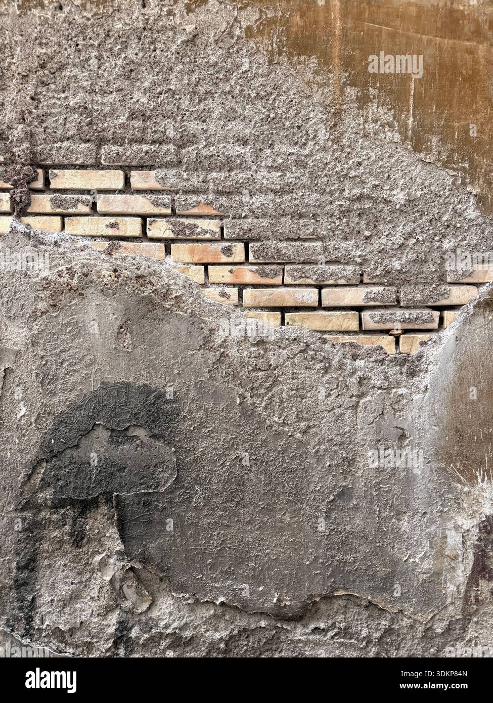 A random weathered brick wall in Rome, Italy Stock Photo