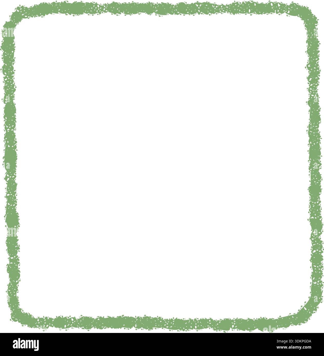 Crayon Sketch Fluid Rectangle Textbox Stock Vector