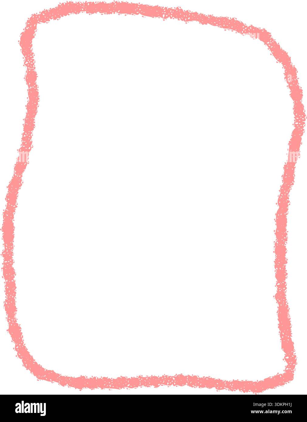 Wavy Chalk Outline Rectangle Quote Box Stock Vector