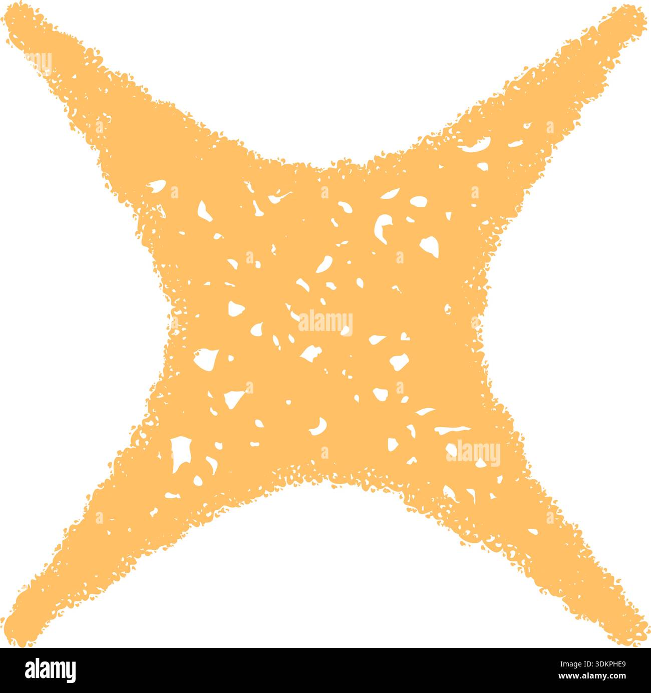 Festive Chalk Firework Star Sketch Stock Vector