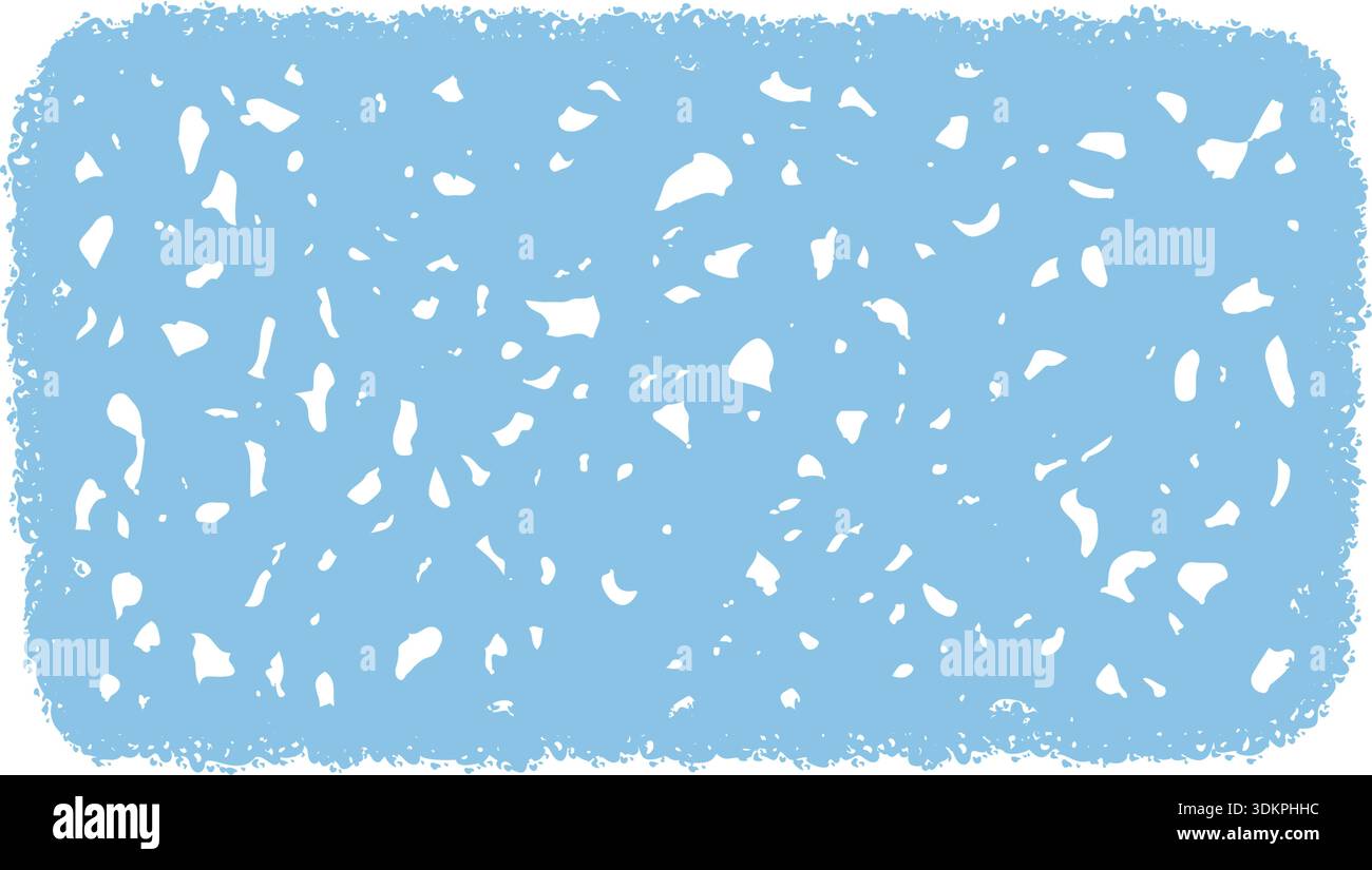 Wavy Hand Drawn Chalk Textbox Stock Vector