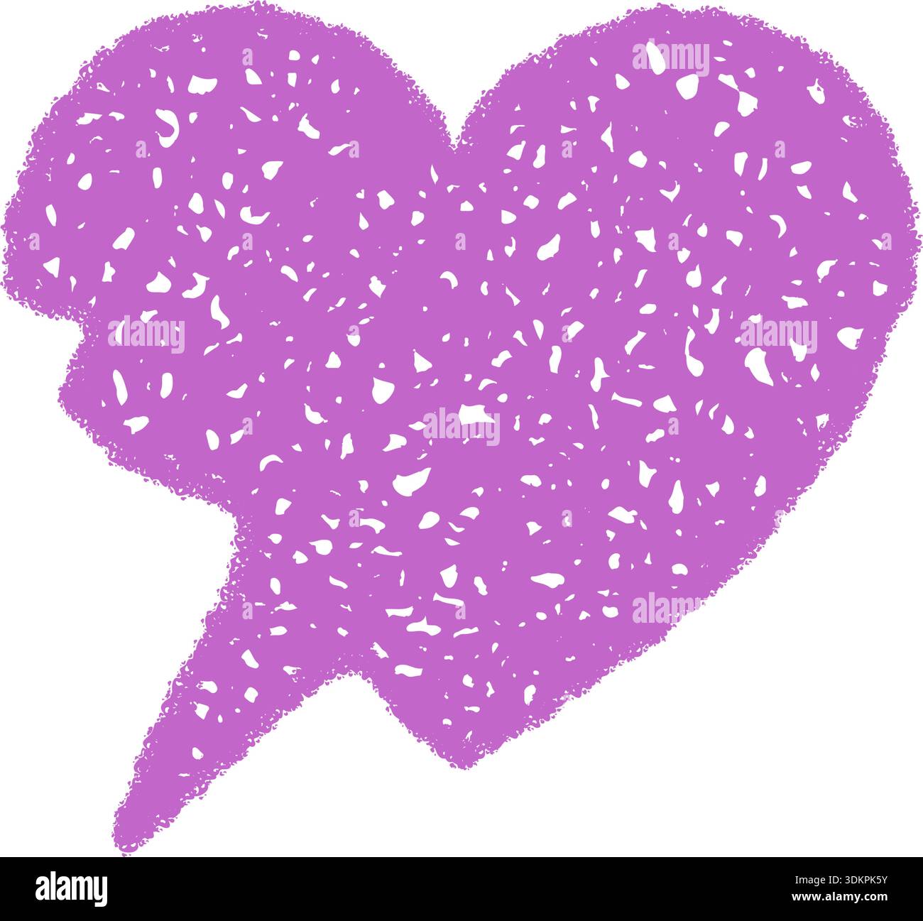 Wavy Heart Speech Bubble Sketch Stock Vector