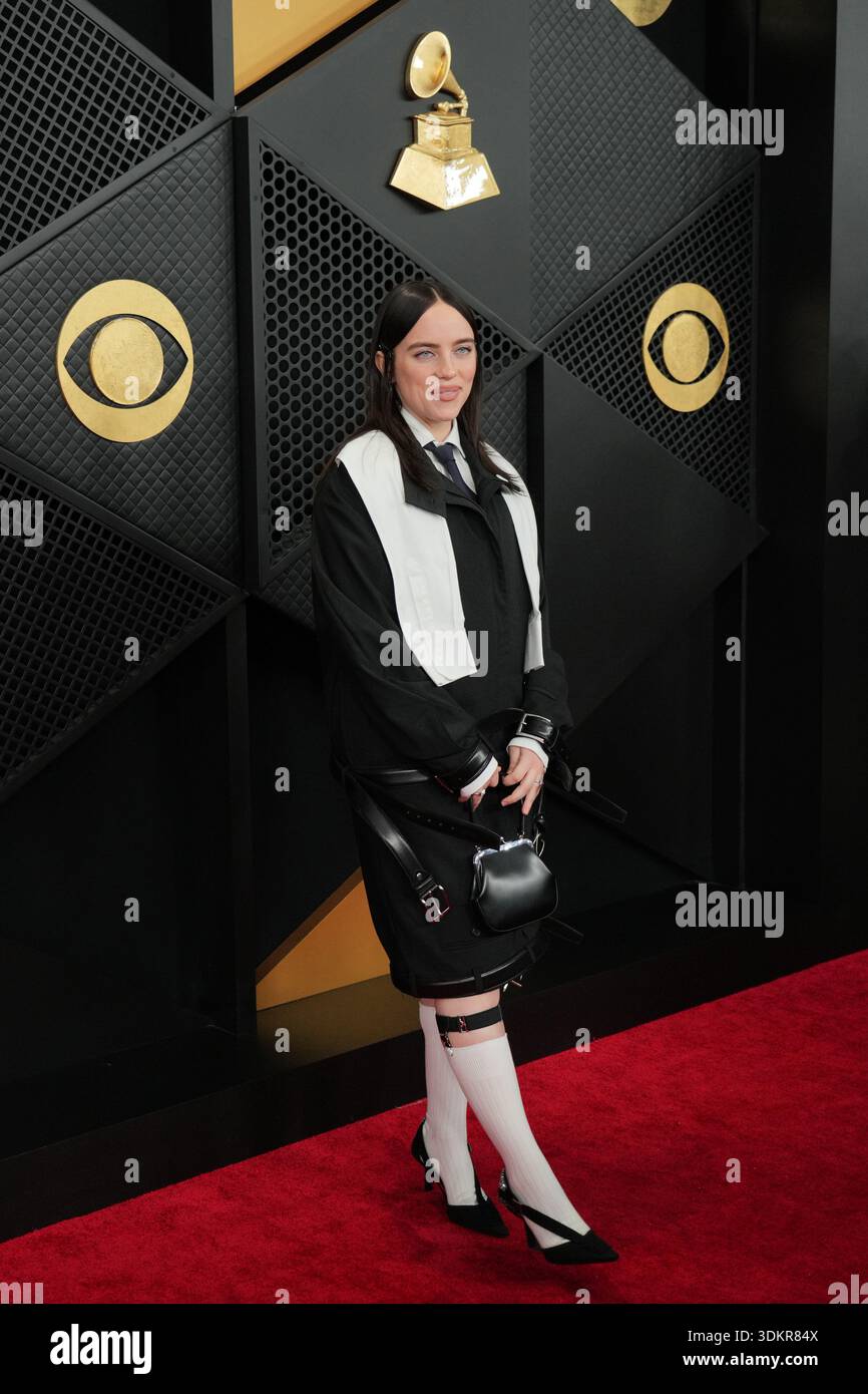 Billie Eilish Arrives At The 68th Annual Grammy Awards On Sunday Feb Billie Eilish Arrives At The 68th Annual Grammy Awards On Sunday Feb 1 2026 In Los Angeles Photo By Jordan 3DKR84X 
