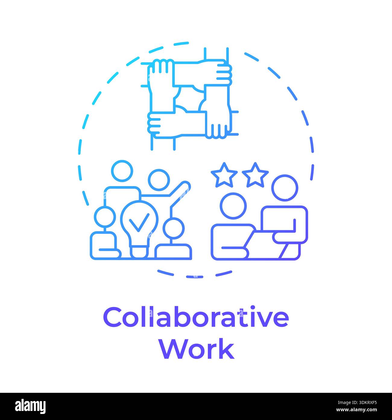 Collaborative leadership illustration hi-res stock photography and ...