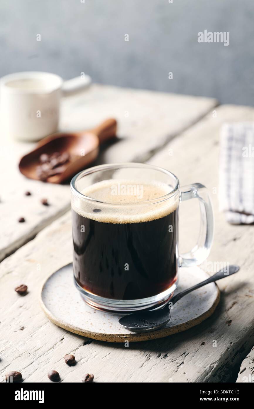 Delicious coffee american in the morning Stock Photo