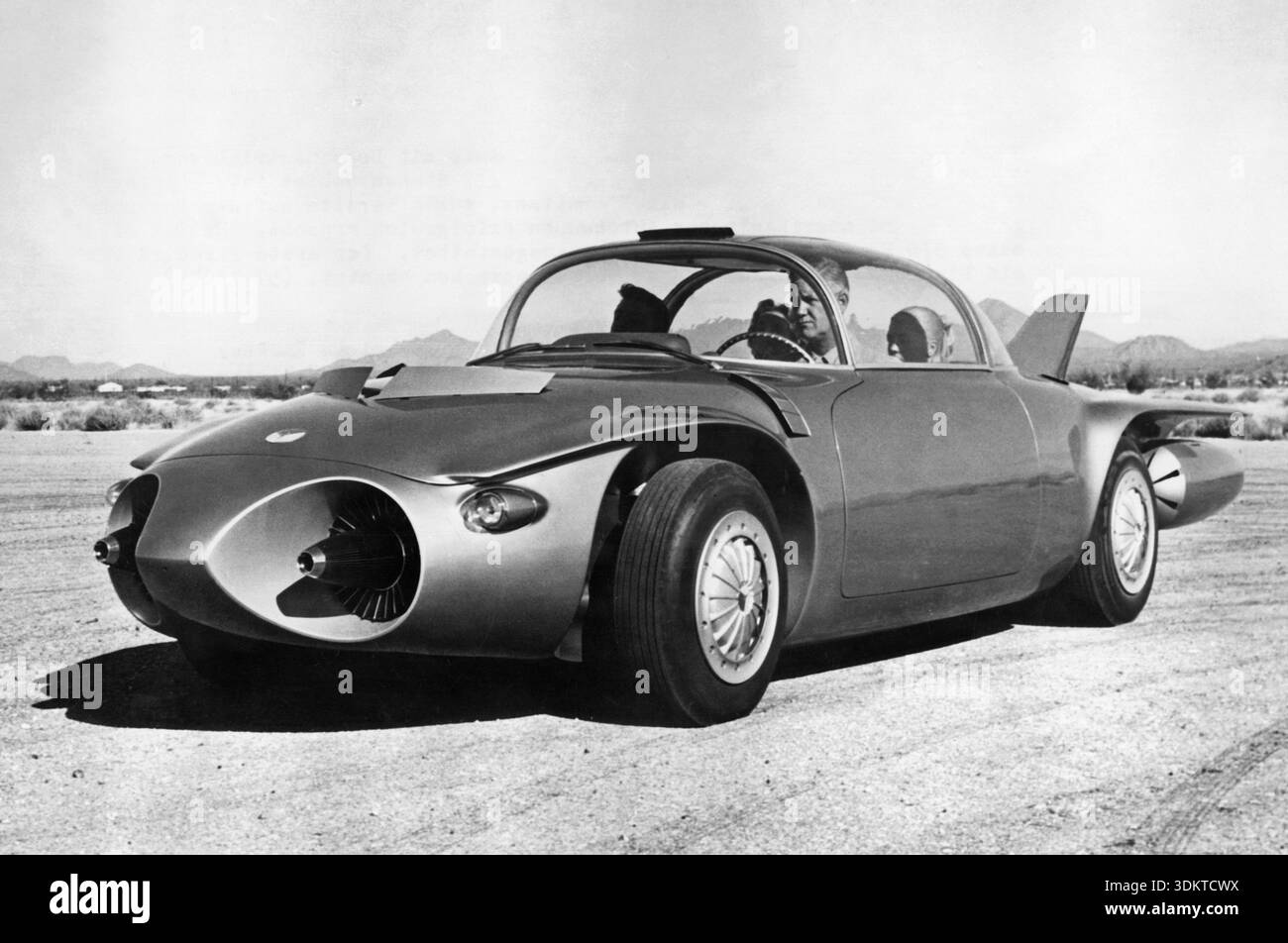 The GM Firebird II was a four-seater, rocket-powered concept car. The ...