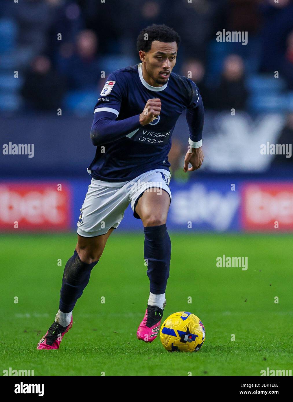Millwall's Femi Azeez in action during the Sky Bet Championship match ...
