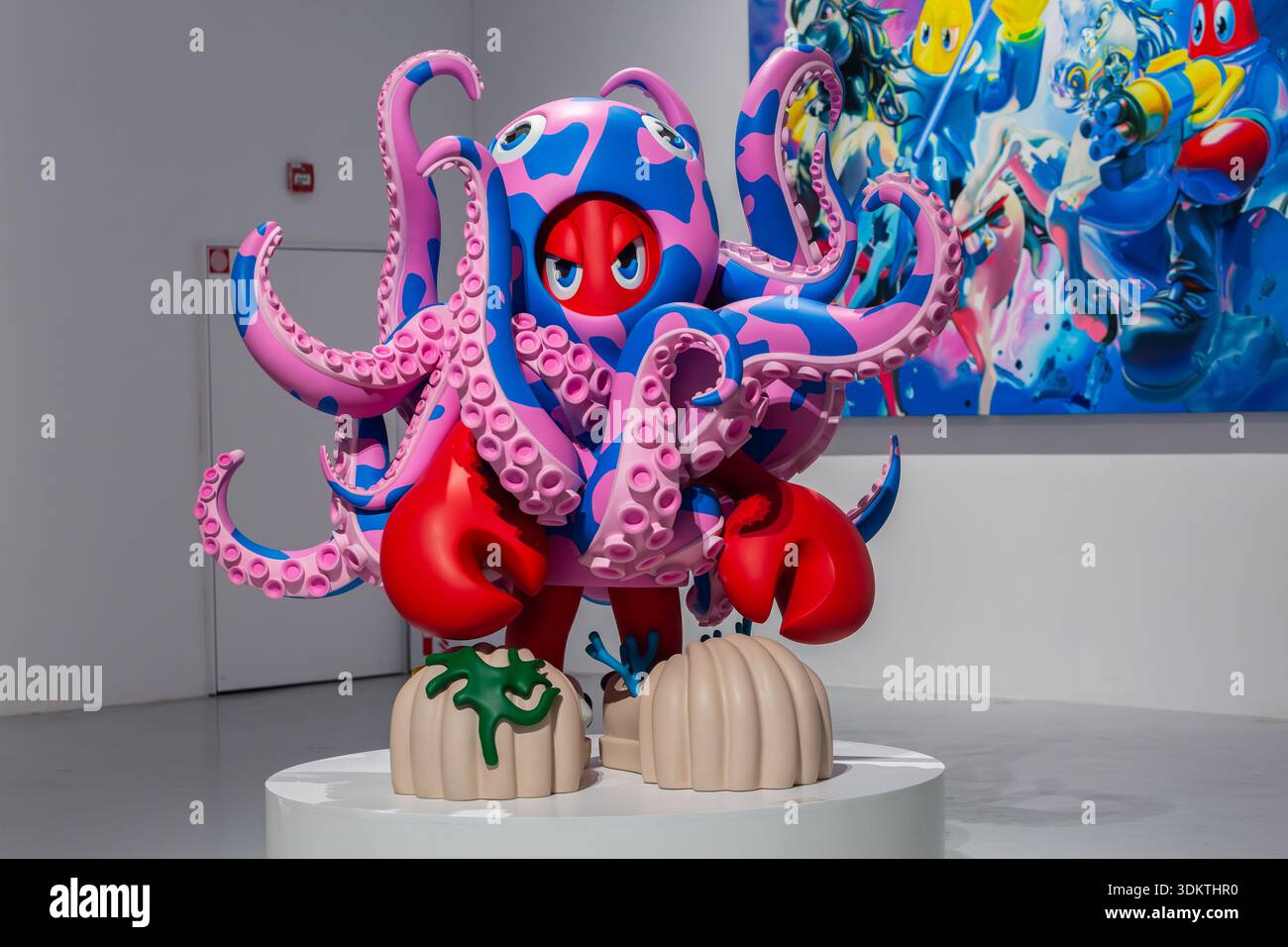 Philip Colbert The Lobster colourful and vibrant sculpture work