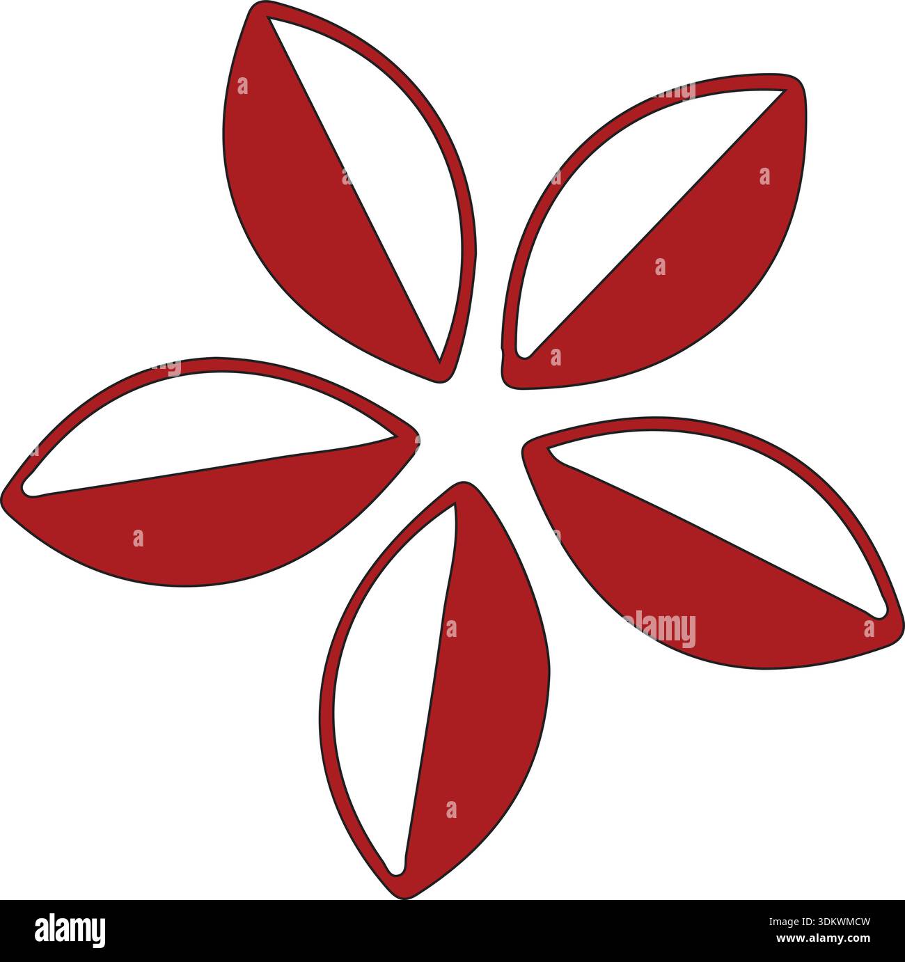 Flower logo illustration vector design Stock Vector
