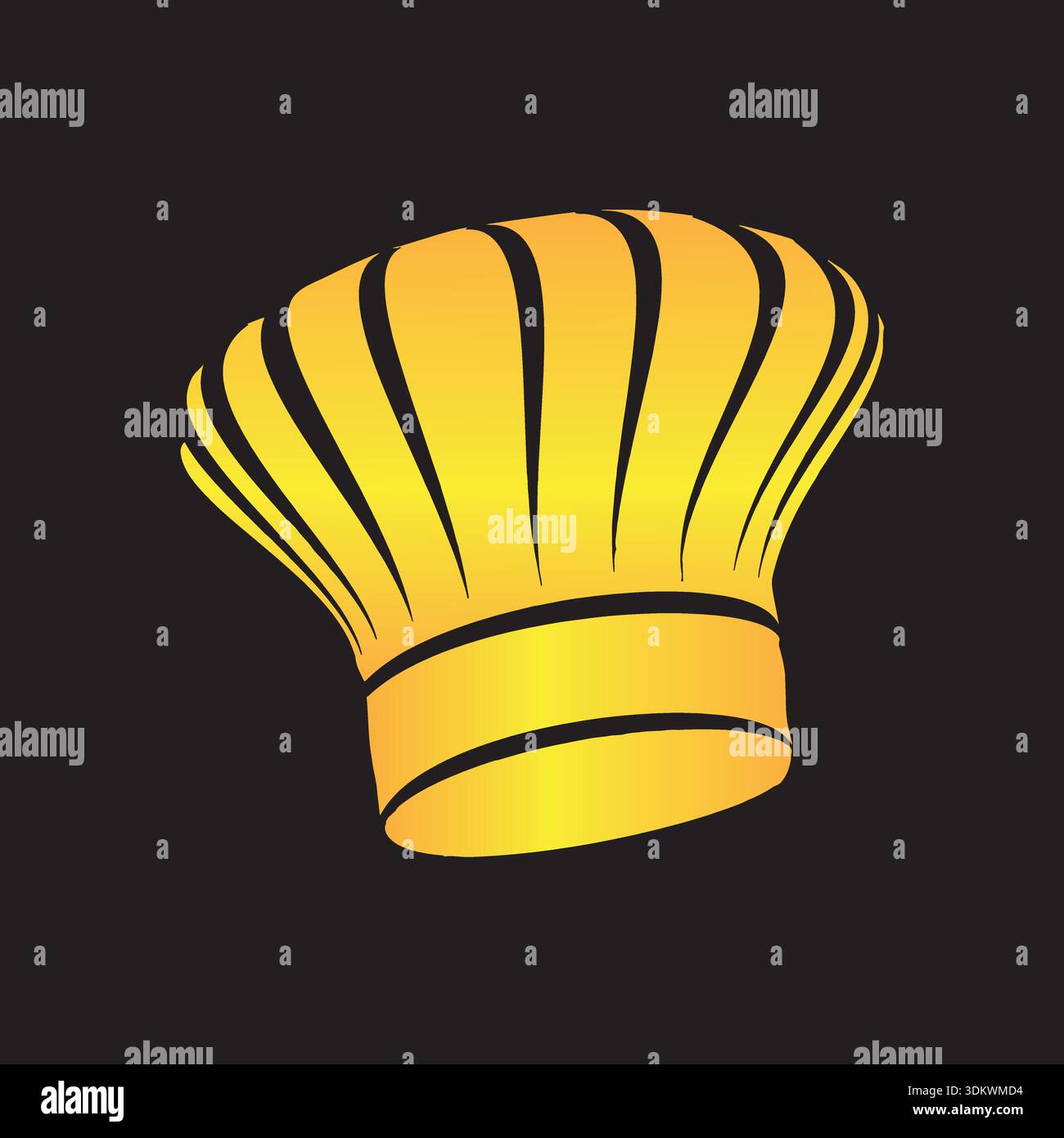 Chef hat Vector logo icon design Stock Vector