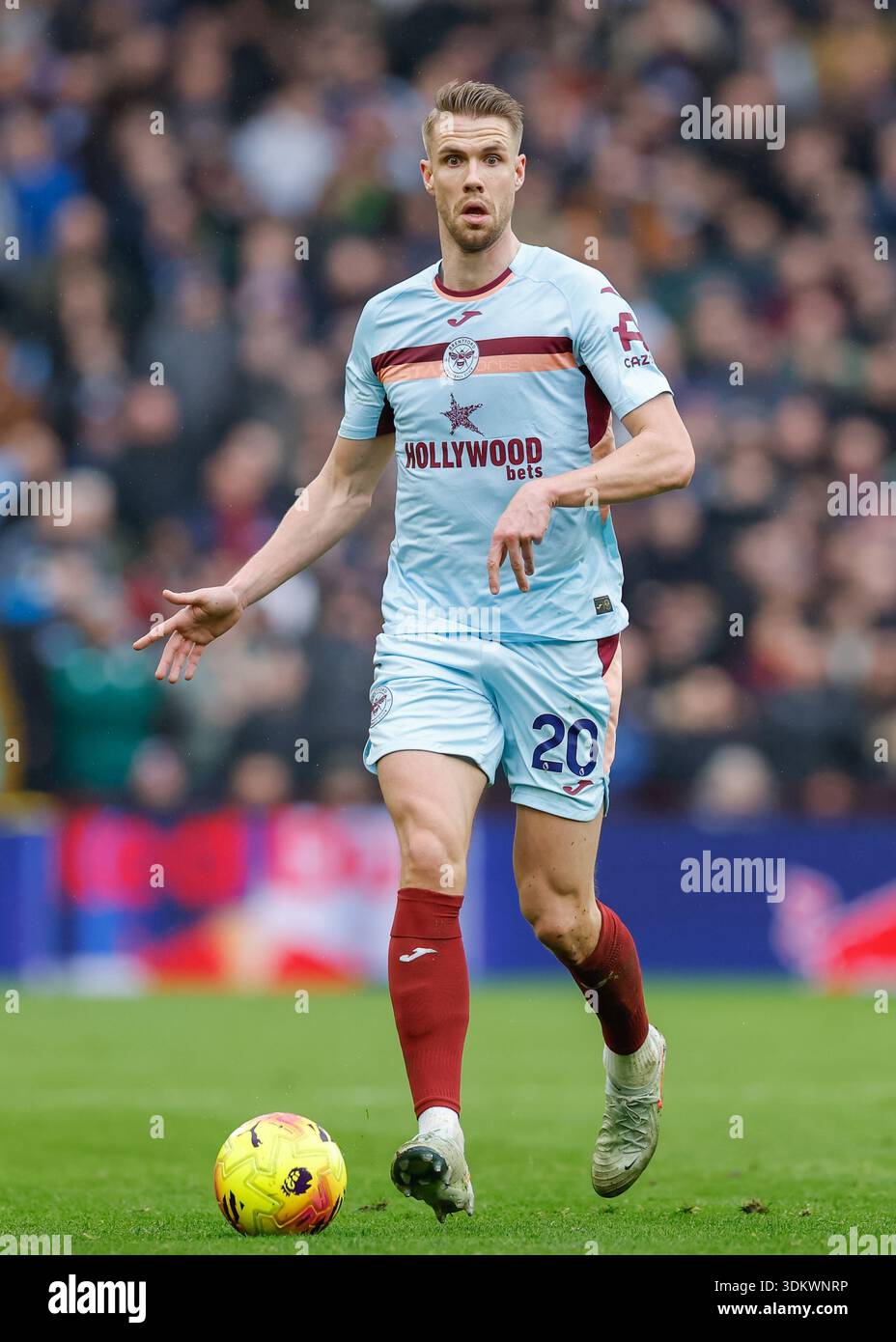 birmingham-england-1st-february-2026-kristoffer-ajer-of-brentford