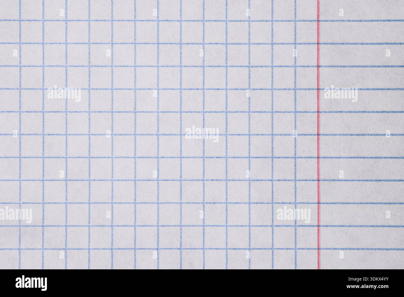 Square Line Note Pattern White paper sheet featuring blue squares and red vertical line for note ...