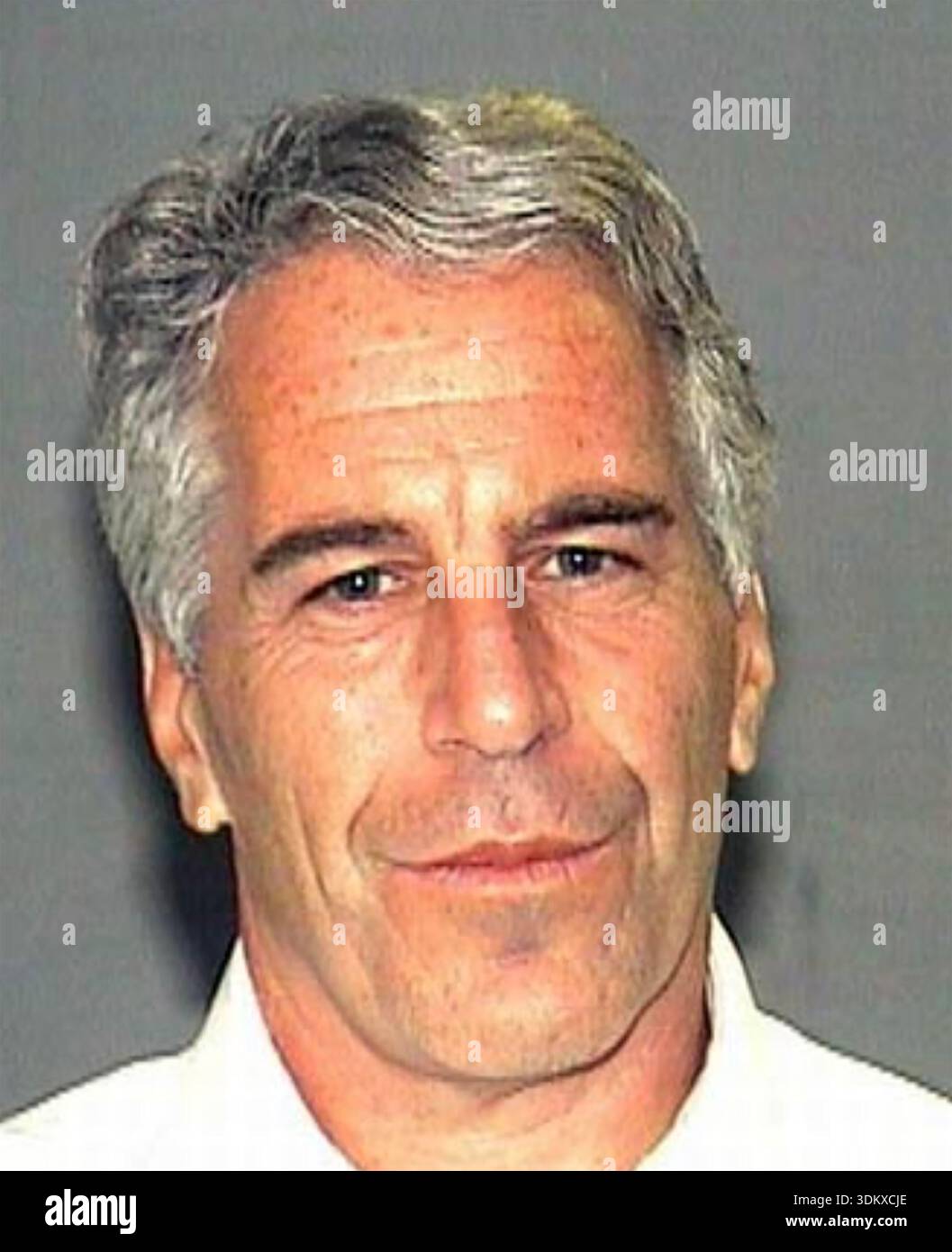 JEFFREY EPSTEIN (1953-2019) American financier and sex offender. Mug shot 27 July 2006 from the Palm Beach County Sheriff's Department after his indictment for soliciting a prostitute in 2006 Stock Photo