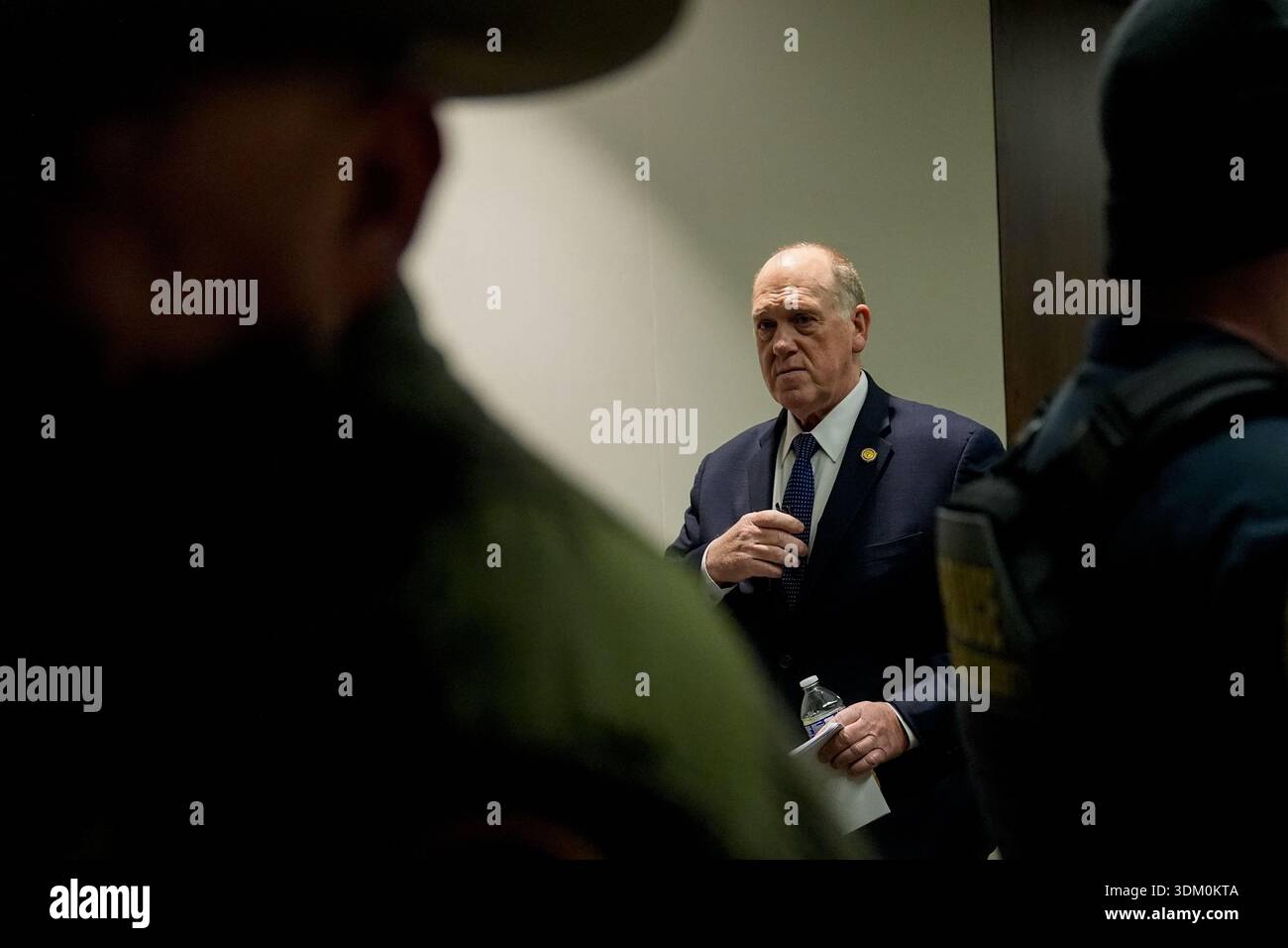 White House border czar Tom Homan departs following a news conference ...