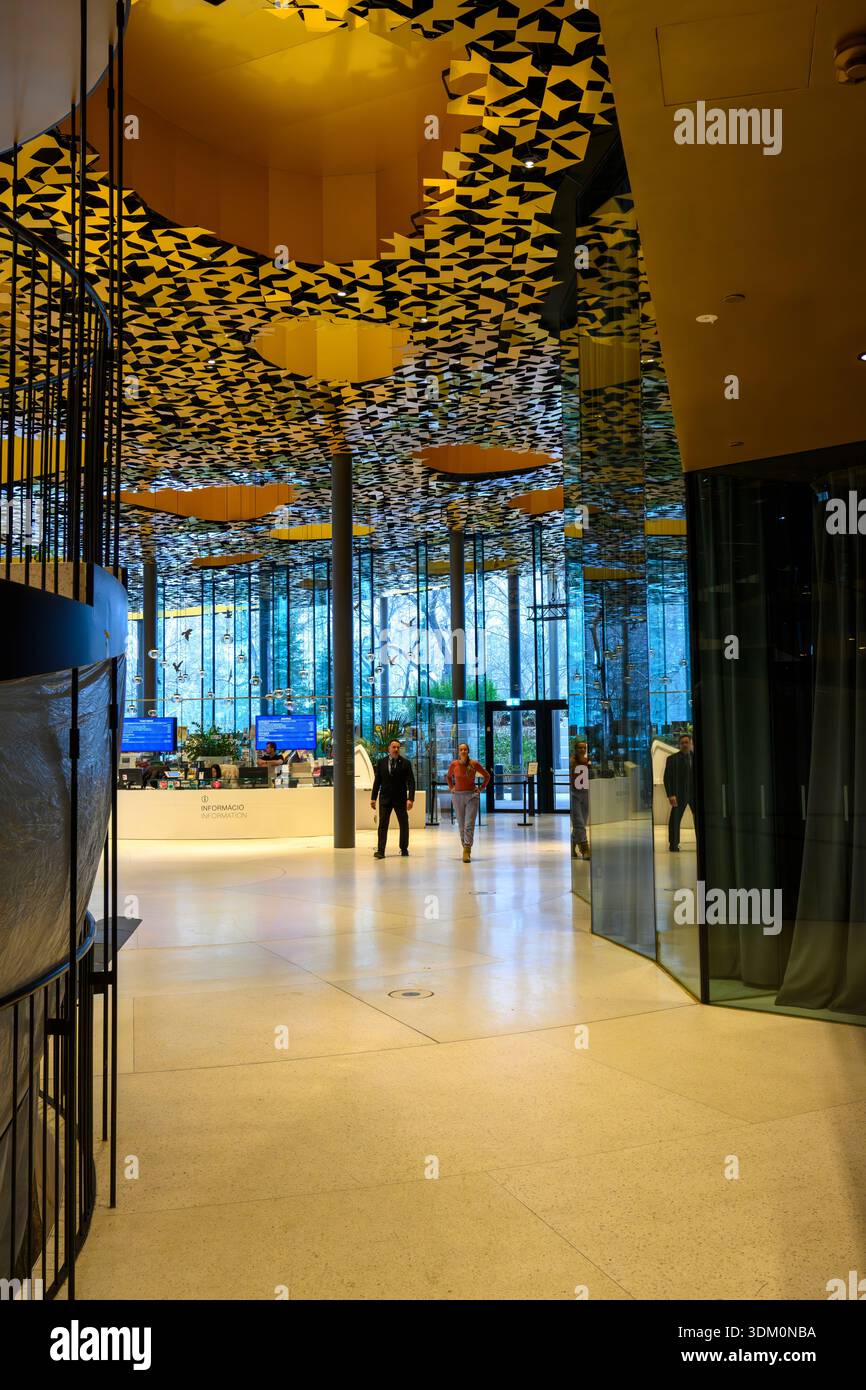 House of Music Budapest interior features an iconic organic ceiling ...