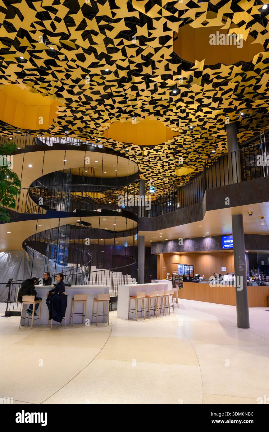 House of Music Budapest interior features an iconic organic ceiling ...