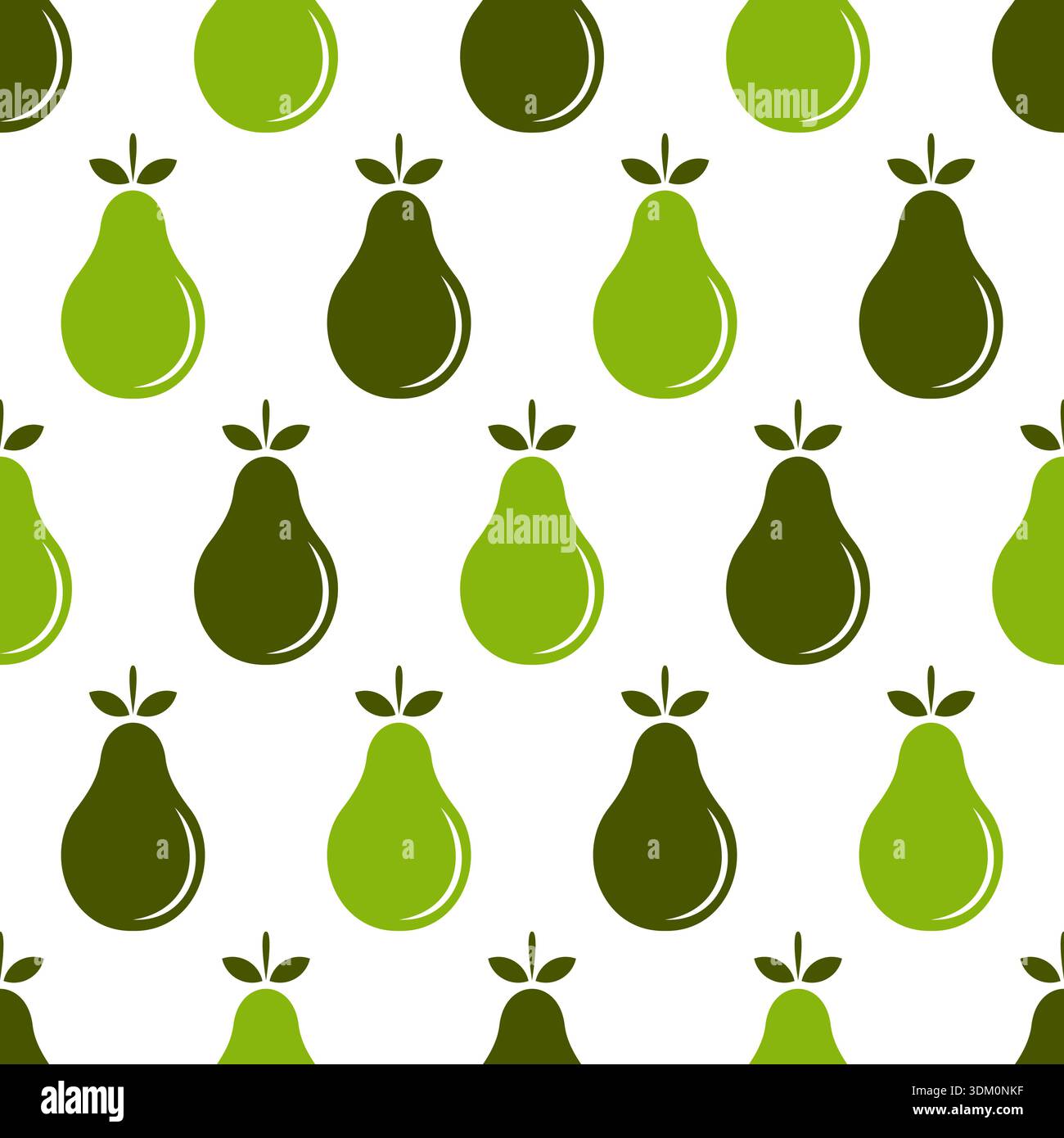 Avocado Seamless Pattern Design. Avocado Fruits Background Vector Stock Vector