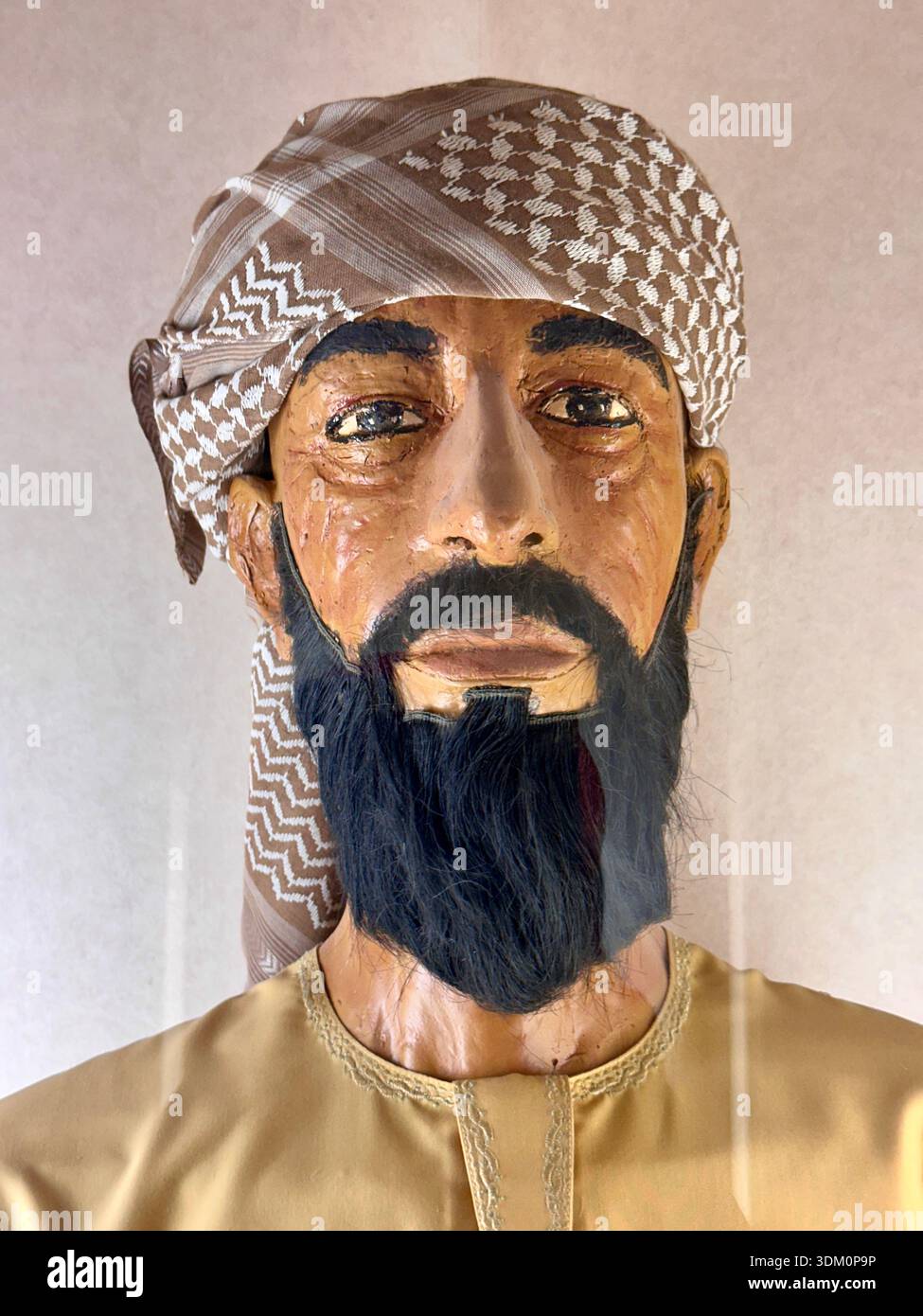 Male bearded Emirati in traditional headwear - Smartphone Captured Stock Image