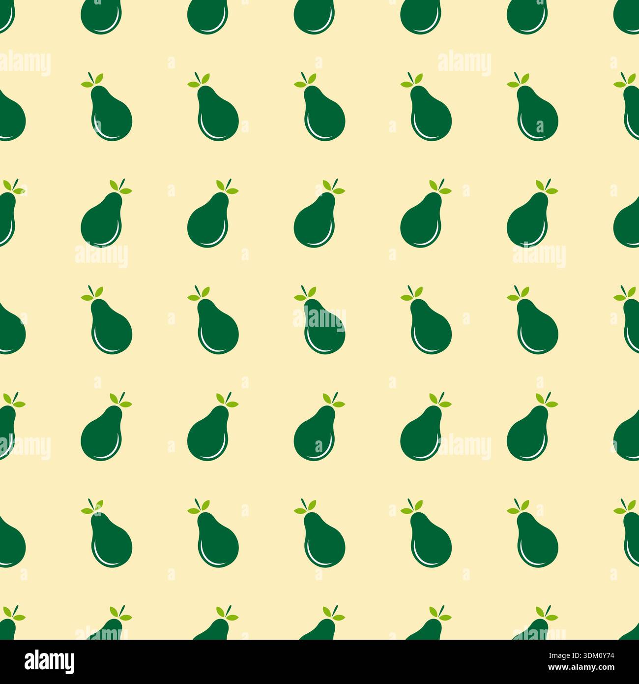 avocado hand draw vegetable seamless pattern design Vector Stock Vector