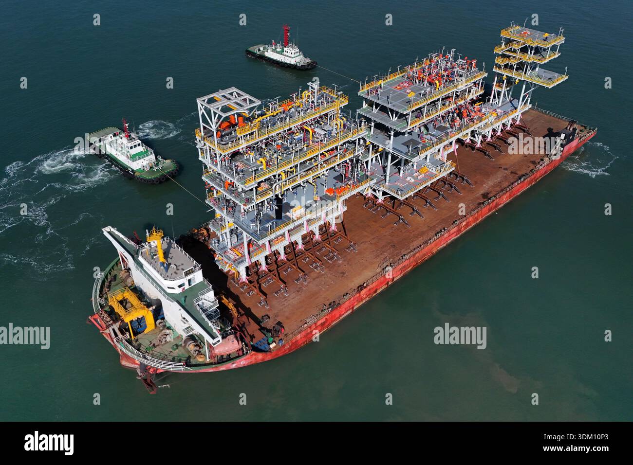 The floating production storage and offloading (FPSO) module, built by ...