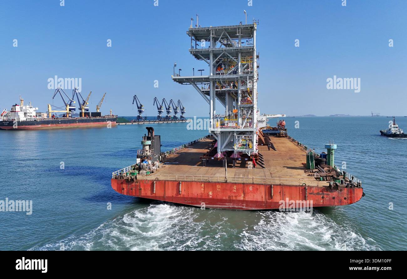 The floating production storage and offloading (FPSO) module, built by ...