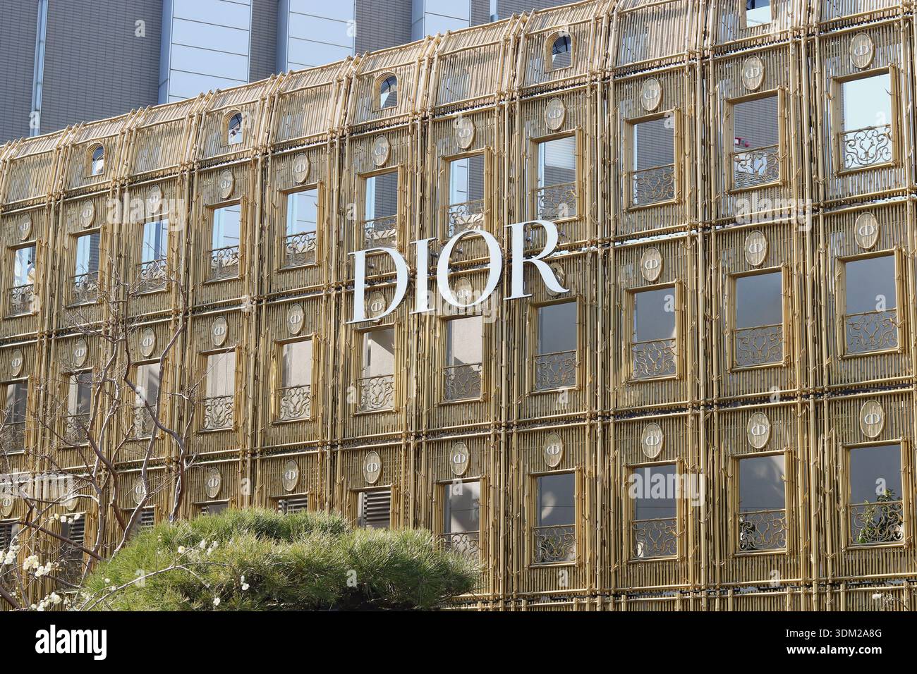 TOKYO, JAPAN - February 1, 2026: View of the Dior Bamboo Pavilion