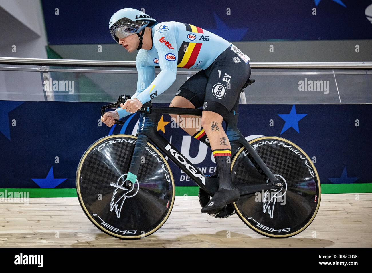 VINGERHOETS Yeno ( BEL )  Belgium  Querformat - quer - horizontal - Landscape - Event/Veranstaltung: UEC Track Cycling European Championships 2026 - Category/Kategorie: Cycling - Track Cycling  European Championships - Location/Ort: Asia - Türkiye - Konya - Discipline: Sprint - Category: Elite Men - Distance: 200 m - Date/Datum: 03.02.2026  Tuesday  Day 3 - Photographer: © Arne Mill - frontalvision.com Stock Photo