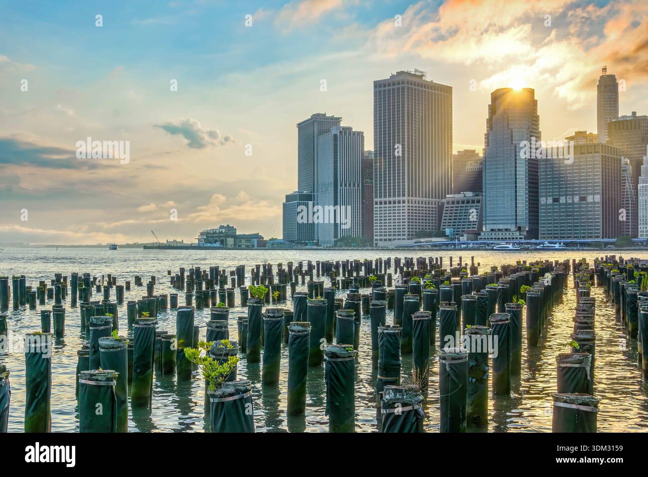Downtown Manhattan, Skyline Stock Photo
