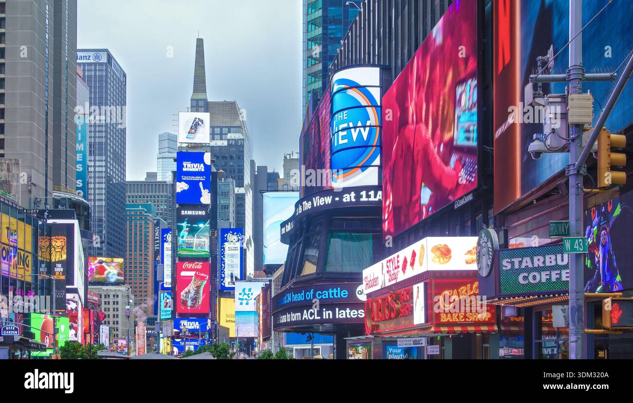 Times Square Iconic Sign New York City, United States - May-27-2024, the famous Times Square in ...