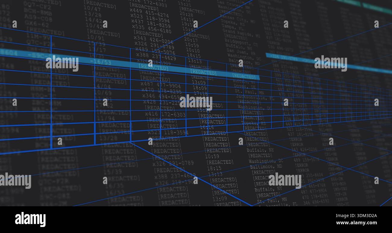 Text Reframe Rendering wireframe with cyan bar overlaying text columns in virtual UI ...