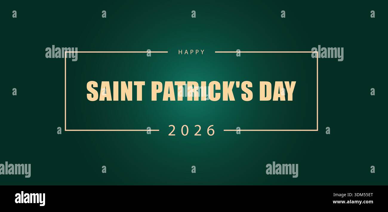 Celebrating Saint Patrick A Joyous 2026 Observance Stock Vector