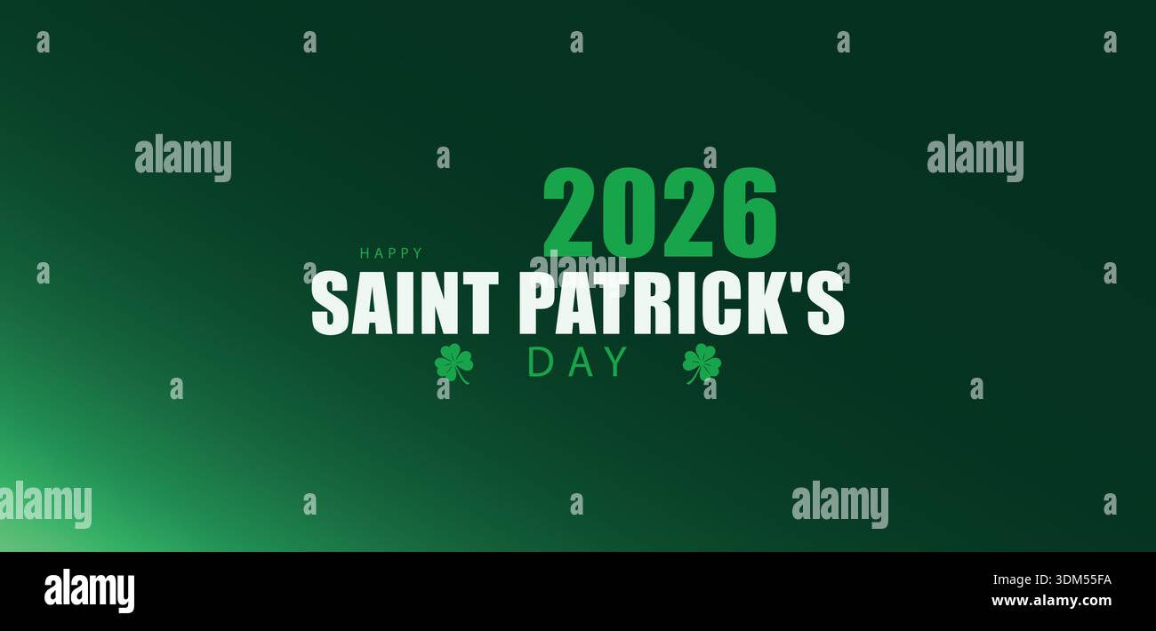 Celebrating Saint Patrick A Joyous 2026 Observance Stock Vector