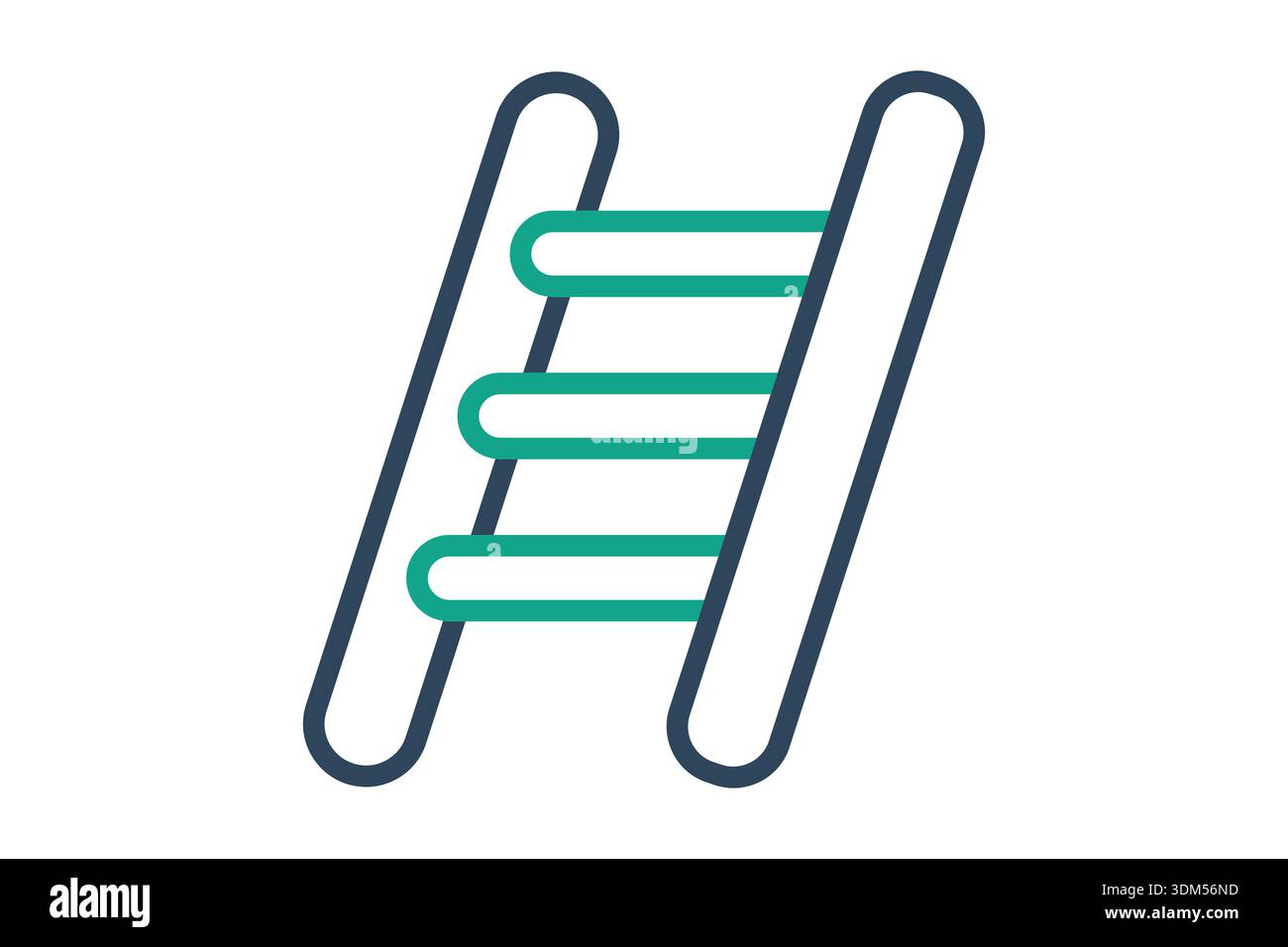 Ladder icon. line icon style. work safety elements vector illustration Stock Vector