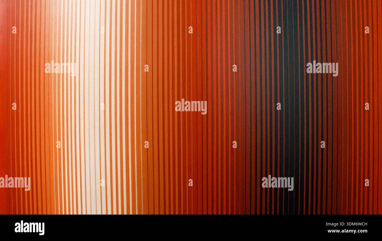 Abstract orange and black vertical stripes fading gradient Stock Photo