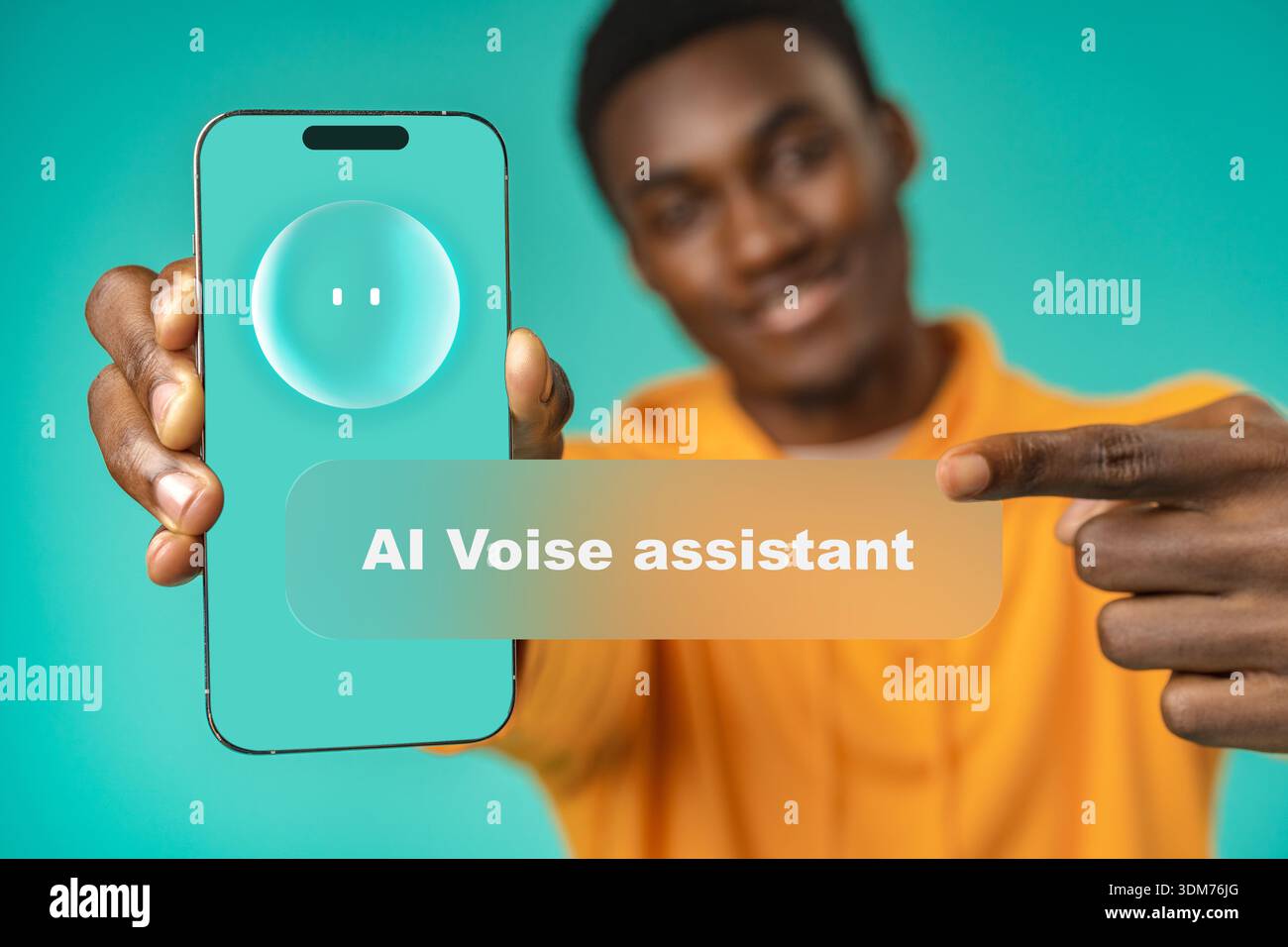 Person shows smartphone ai hi-res stock photography and images - Alamy