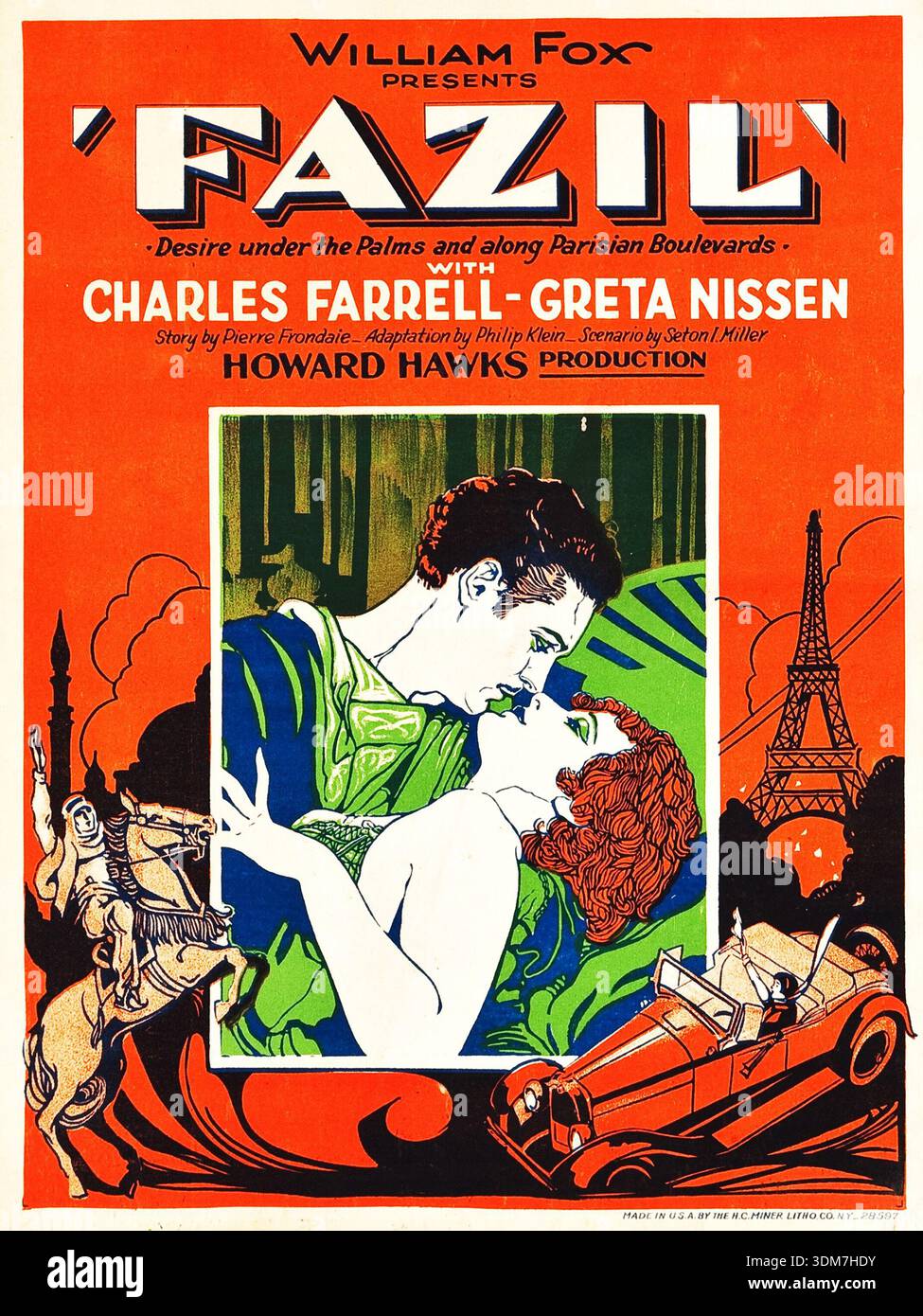 This vibrant window poster for the 1928 film 