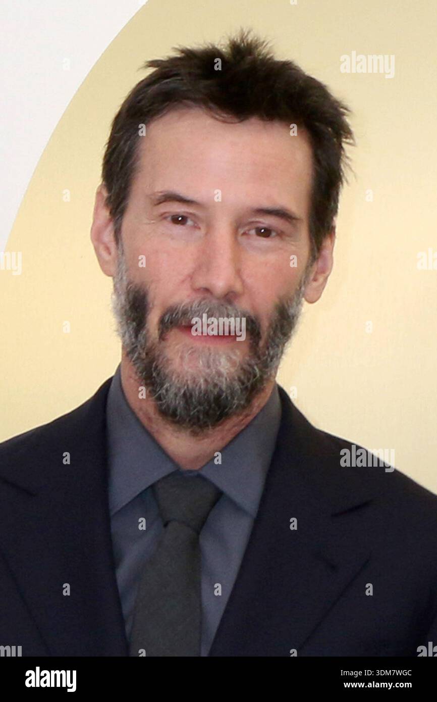 Keanu Reeves at arrivals for Apple TV Press Day, Barker Hangar, Santa ...