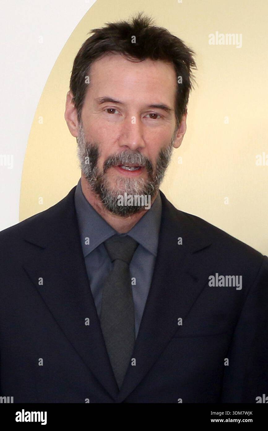 Keanu Reeves at arrivals for Apple TV Press Day, Barker Hangar, Santa ...