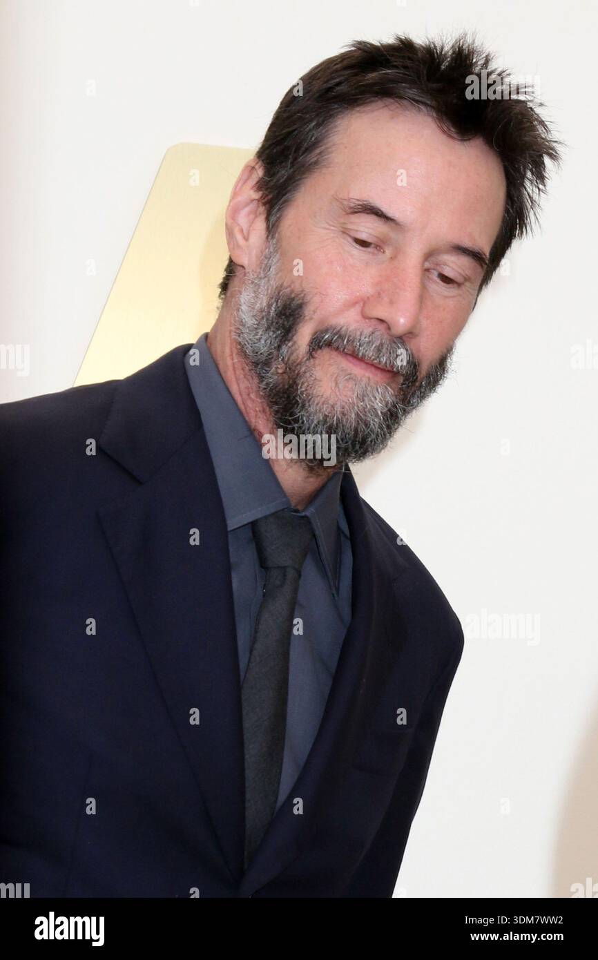 Keanu Reeves at arrivals for Apple TV Press Day, Barker Hangar, Santa ...