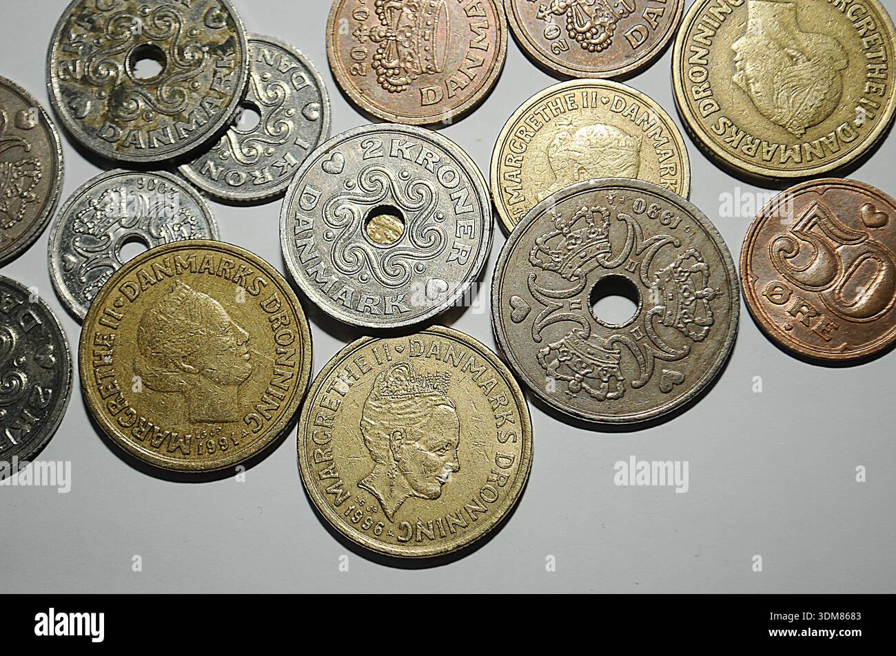 Copenhagen/ Denmark/04 FEBUARY 2026/Danish hunred kroner VArious coins ...