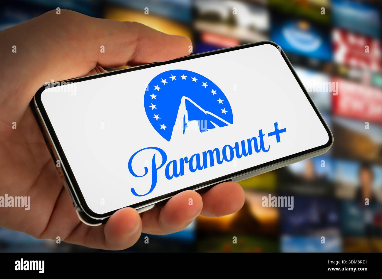 Paramount subscription video on demand streaming service Stock Photo