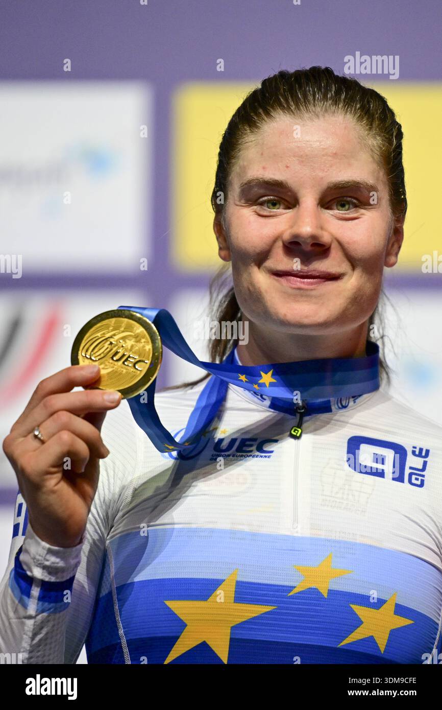 Konya, Turkey. 04th Feb, 2026. Belgian Lotte Kopecky celebrates after ...