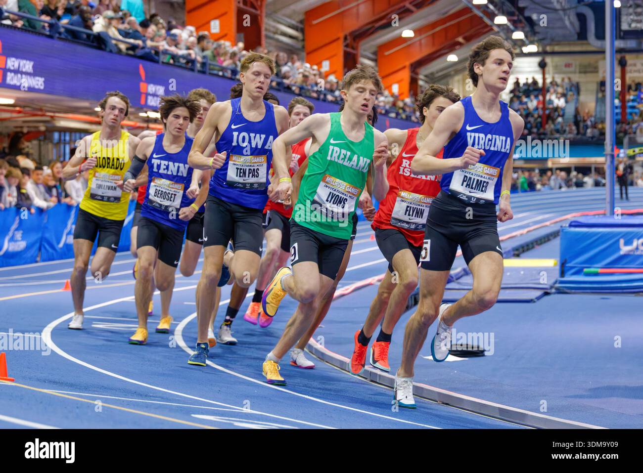 Samson Palmer (USA), Lucas Lyons (IRE), and Caleb Ten Pas (USA) in the ...