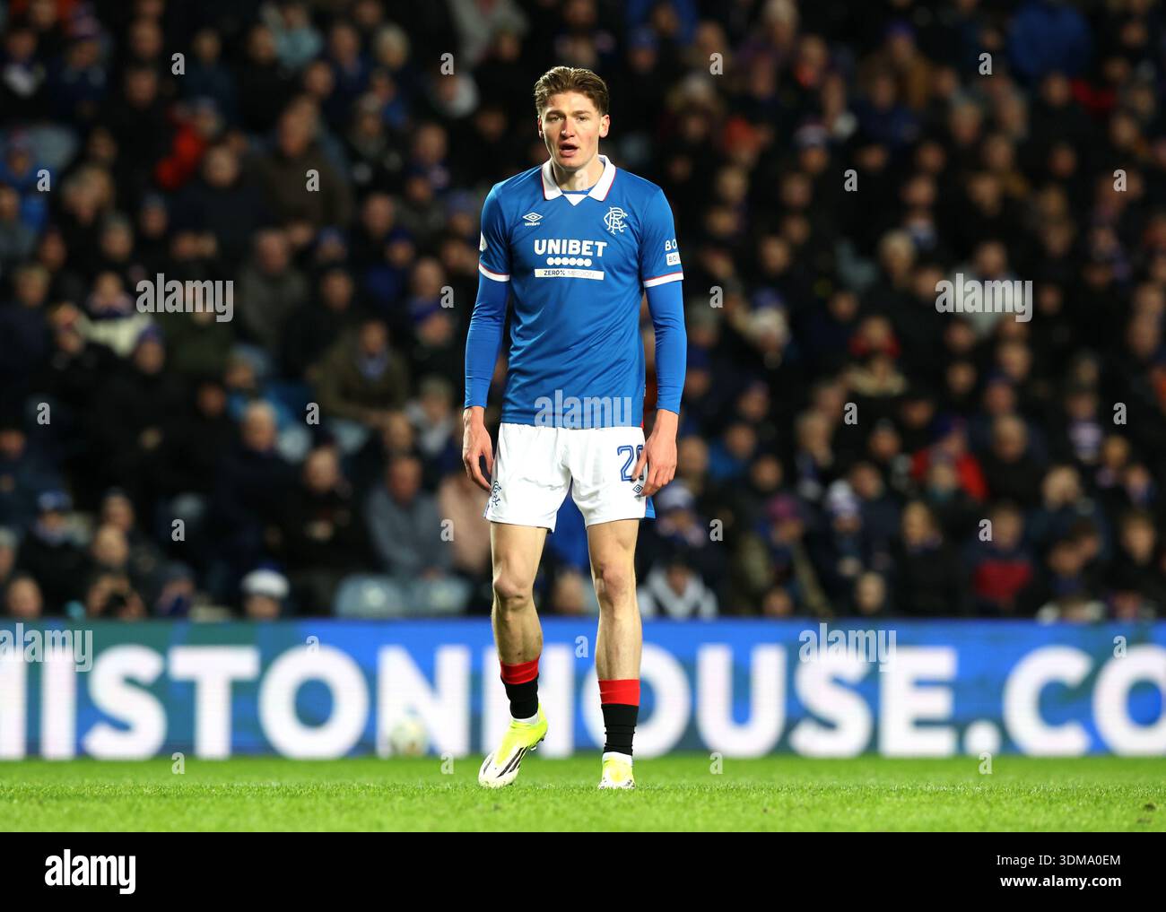 Rangers' Ryan Naderi during the William Hill Premiership match at Ibrox ...