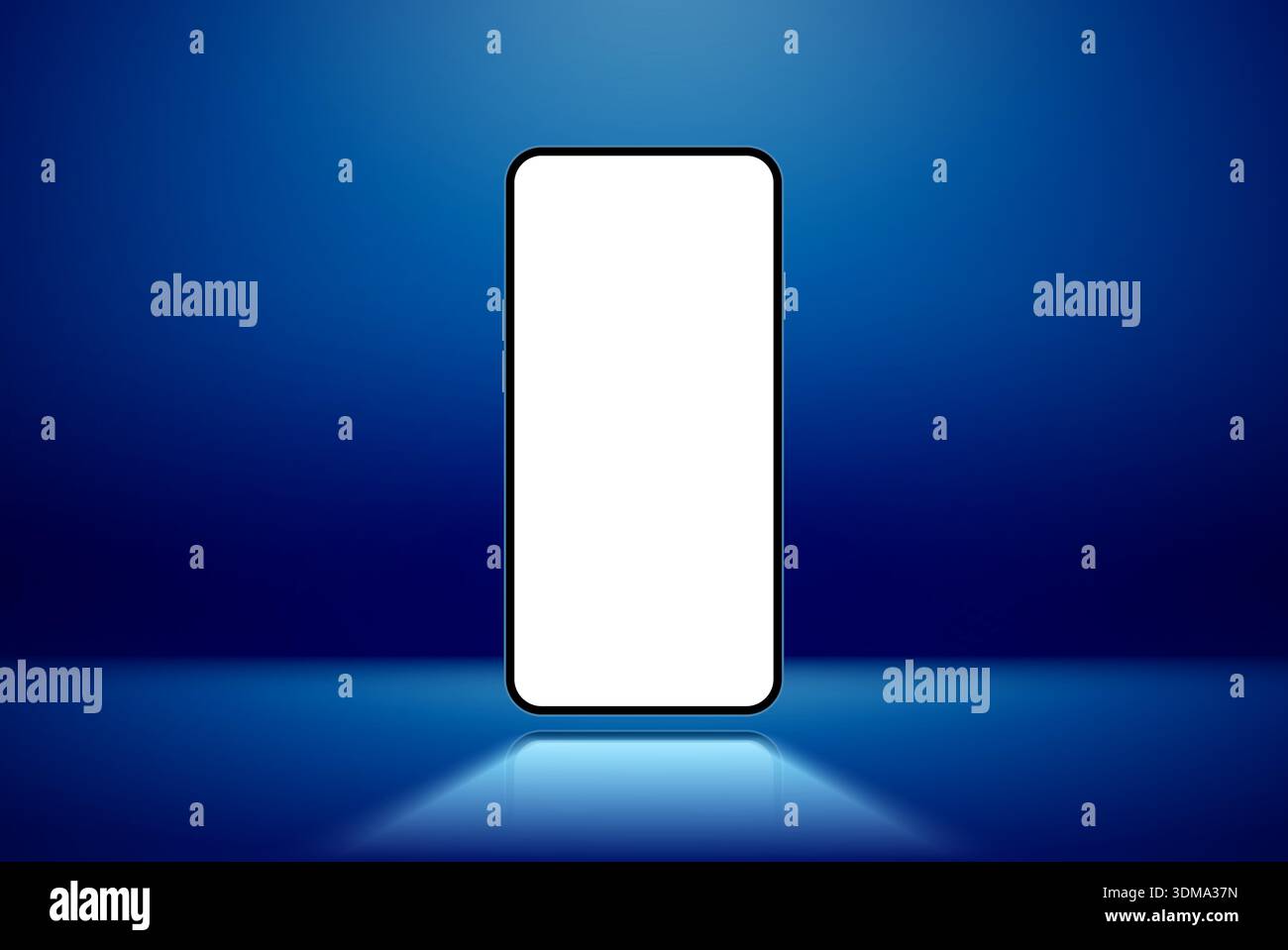 Phone mockup screen template. Smartphone screen mockup background isolated front blank frame device. Stock Vector