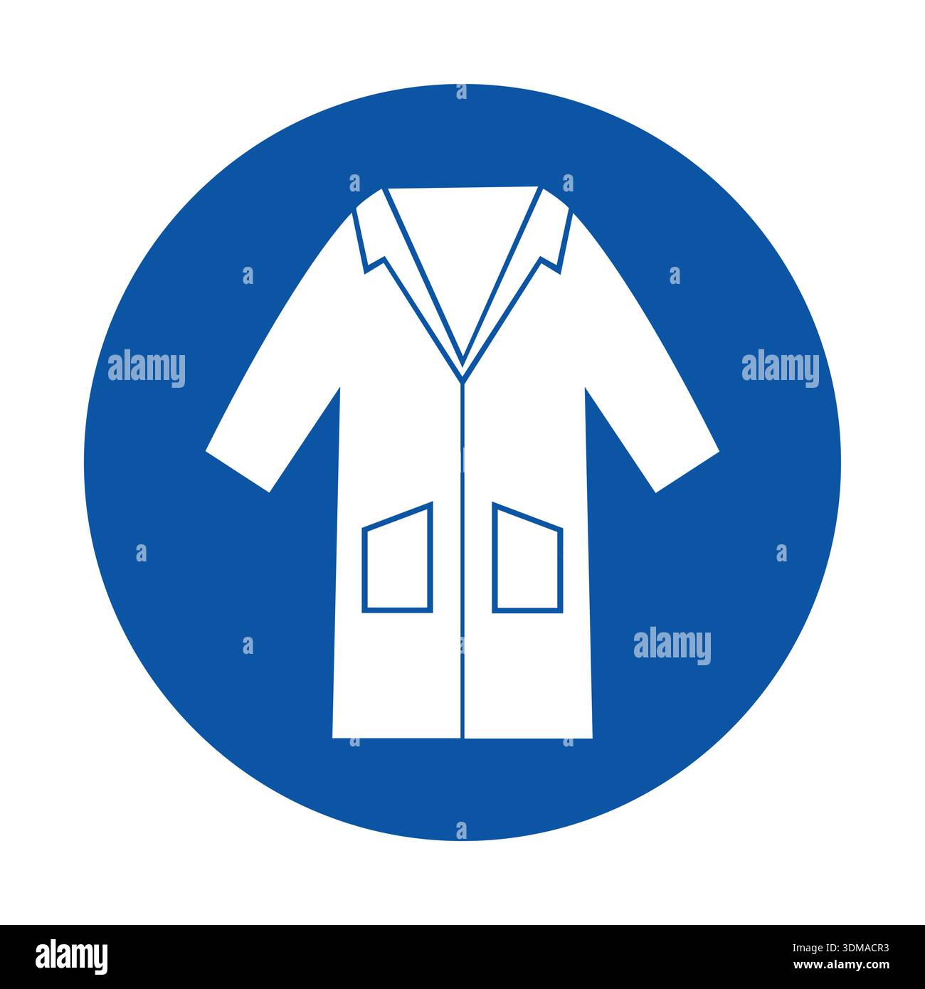 Blue work coat Stock Vector Images - Alamy
