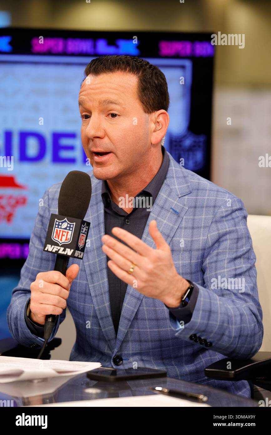 NFL Insider Ian Rapoport on the NFL Network set in San Francisco, Calif ...